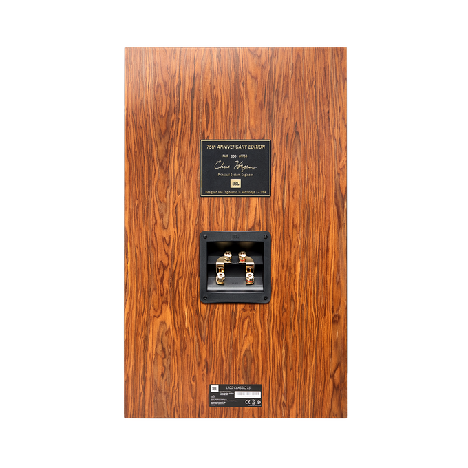 L100 Classic 75 - Black -  12-inch (300mm) 3-way Bookshelf Loudspeaker – Anniversary Edition - Back image number null